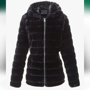 Faux Fur Hooded Jacket